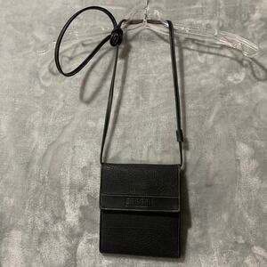 Esprit Black Crossbody Wallet Bag‎ Organizer Multi Compartment Small Purse Vtg